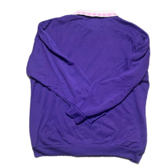 Purple  90s Kitten crewneck sweatshirt (large) - Picture 4 of 5